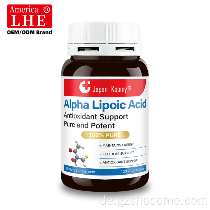Shecome Alpha-Liponsäure-Kapseln zur Zellunterstützung